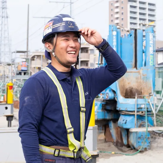 作業員M.Rの笑顔