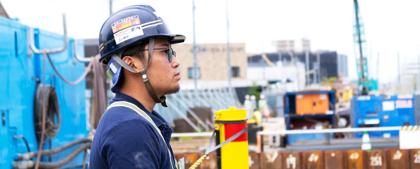 作業員M.Rの横顔